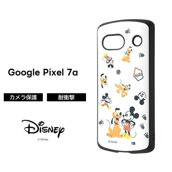 Google Pixel 7a ケース ディズニー グーグルピクセル7a カバー キャラクター 耐衝撃ケース ミッキーマウスとプルート pixel7aケース