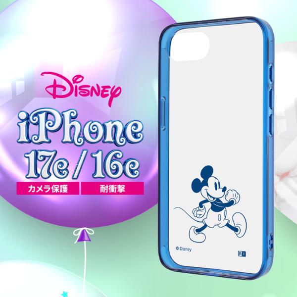 iPhone17e ケース ミッキー クリア iPhone16e アイフォン 17e 16e