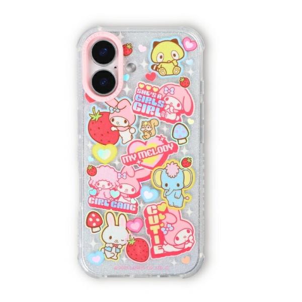 iPhone 16 ケース マイメロディ クリア アイフォン16 サンリオ