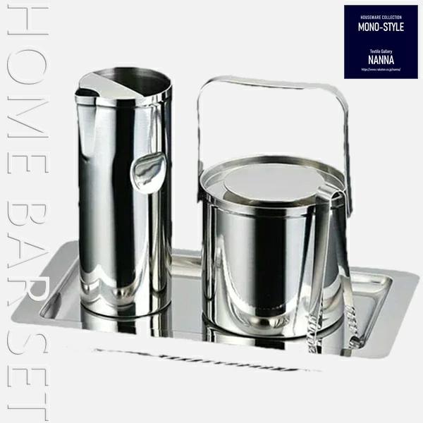 セフコ スリム水割りセットL ウォーターポット900ml アイスペール1300ml トレー 320×180×H12mm マドラー220mm アイスペール ウォーターポット トレー