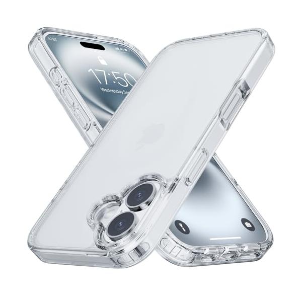 【極めて透明・薄く、耐衝撃性】WHTMM iPhone 17 用 ケース クリア TPU+PC 透明 耐衝撃 滑り止め 指紋防止 米軍MIL規格 黄変防止 スマホケース iPhon