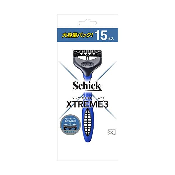 Schick(シック) エクストリーム3 3枚刃 (15本入) 髭剃り カミソリ