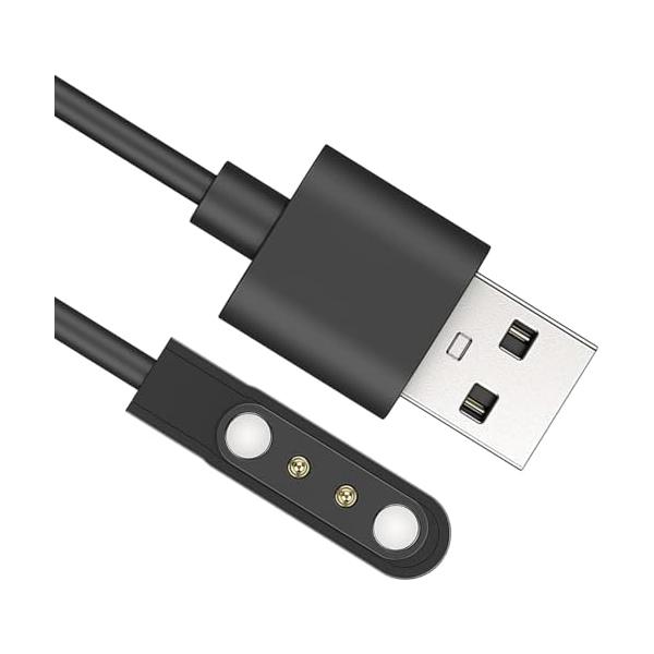 スマートウォッチ充電ケーブル 2ピンの距離は 4mm 対応 USB充電 0.6m SZSLマグネット充電コード USBケーブル USB充電 smart watch スマートウォッチ