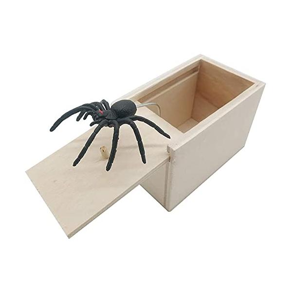 ZOYUBS 恐怖ボックス ハロウィーンおもちゃ ドッキリ びっくり箱 いたずらボックス 飛び出す 蜘蛛 おもしろ パーティーグッズ スパイダーボッ