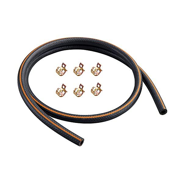 Pronese 燃料ホース 内径6mm 全長1m フューエルホース ニトリルゴム(NBR)ホース 三重構造 耐油・耐圧・耐熱ホース 高性能ホース 専