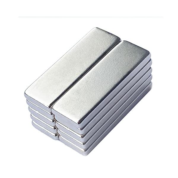 10個強力マグネット 磁石 超強力 ネオジウム磁石30x10x3mmネオジム磁石 小型磁石 強力 マグネットシート、 直方体薄い強力な棒磁石、建築科