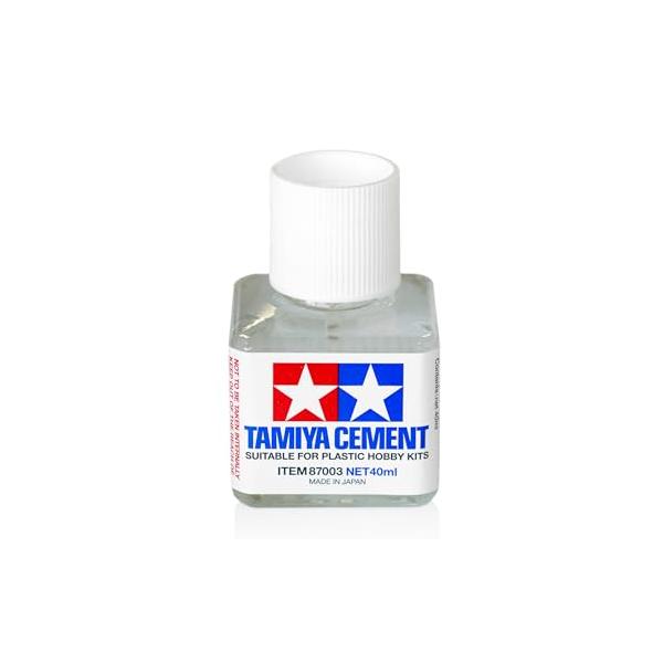 タミヤ メイクアップ材シリーズ No.3 タミヤセメント(角びん) 40ml 模型用接着剤 87003-000