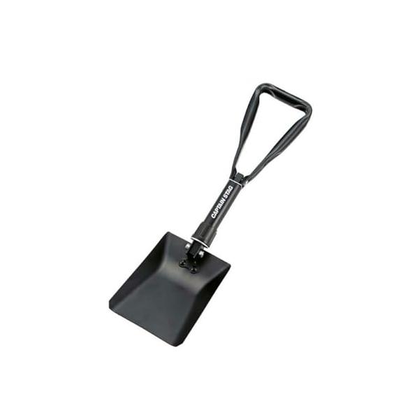 他サイト： キャプテンスタッグ 角型スチールフォールディングスコップ バッグ付 UA-4501の商品画像