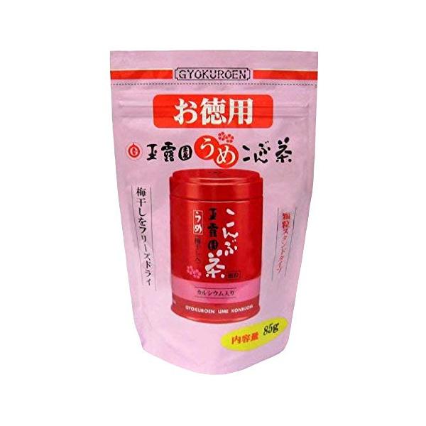 かほる園 玉露園 梅こんぶ茶 お徳用スタンドパック 85g