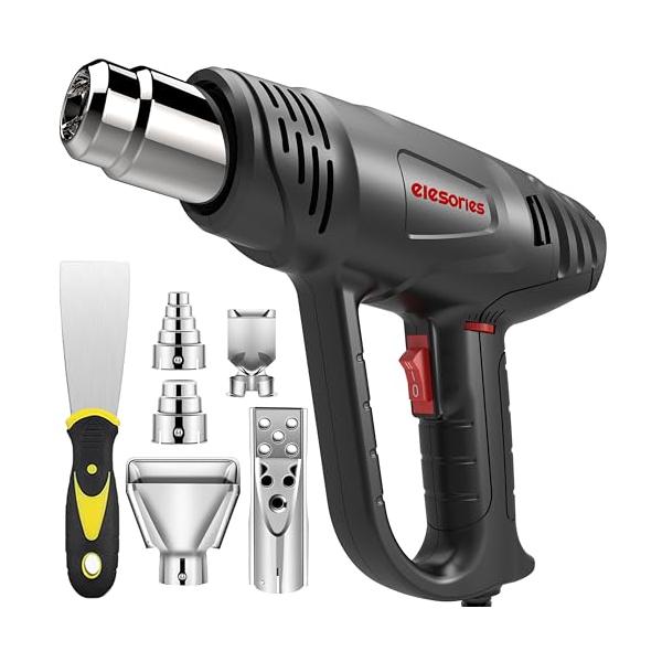 ヒートガン elesories HG1012 ホットガン ヒートエアガン 2段階風速 無