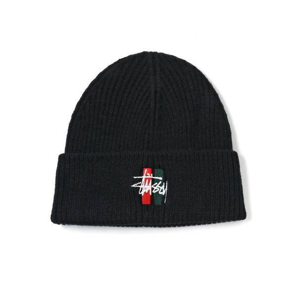 STUSSY（ステューシー） STUSSYニット帽 Bars Logo Cuff Beanie stussy