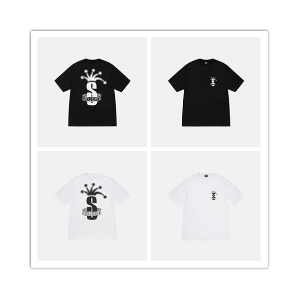 STUSSY ステューシー Stock Crown Tee 半袖 ロゴ Tシャツ STUSSY (ステューシー) CLUB CROWN PIG. DYED TEE 1904854