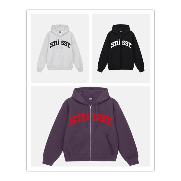 STUSSY ステューシー STUSSY BLOCK SPORT ZIP HOOD  パーカー フー...