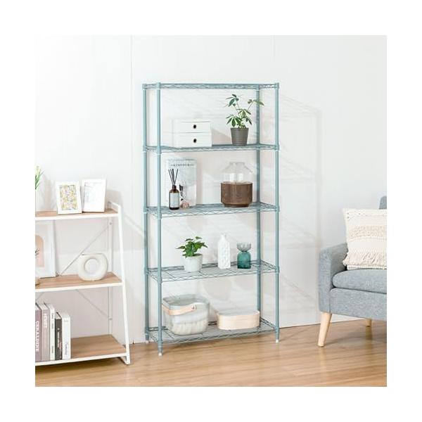 他サイト： [ドウシシャ]フリーラック 4色カラー 収納棚 カラーラック 子供部屋 収納 スリム すきま収納 グレー ポール径19mm 幅74.5×奥行29の商品画像