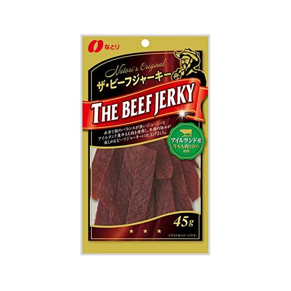 他サイト： なとり ザ・ビーフジャーキー 45g×5袋【エネルギー108kcal たんぱく質17.3g 脂質2.7g ※1袋当たり】の商品画像
