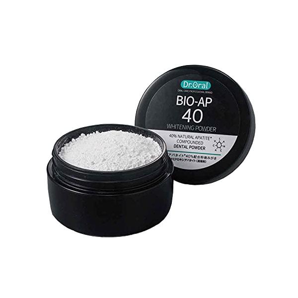 他サイト： ドクターオーラル (Dr.Oral) ホワイトニングパウダー 卵殻アパタイト40% 重曹 ポリリン酸 キシリトール配合 ミント 26g 歯垢 黄の商品画像