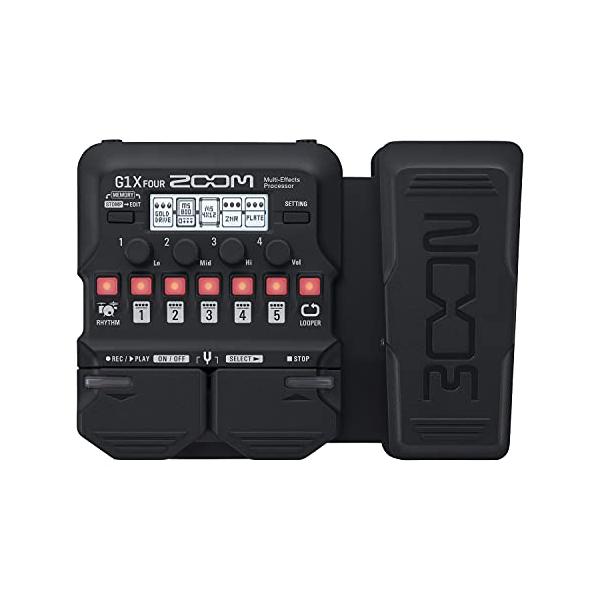 ZOOM ズーム G1X FOUR ギター用マルチエフェクター ペダル付き