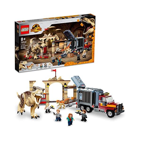 レゴ LEGO ジュラシック・ワールド T-レックスとアトロキラプトルの大脱走 76948