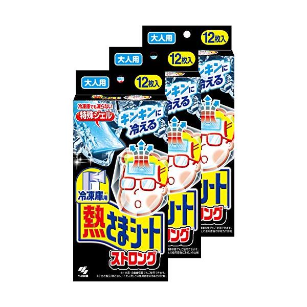 他サイト： 【まとめ買い】冷凍庫用 熱さまシート ストロング キンキンに冷える 冷却シート 大人用 12枚×3個の商品画像