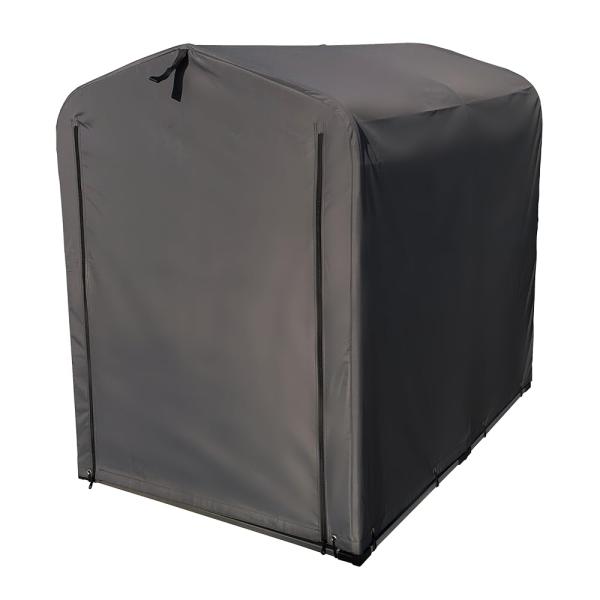 他サイト： アイリスプラザ サイクルハウス ガレージ 防水 撥水 自転車 収納 グレー 2台用 梅雨対策の商品画像