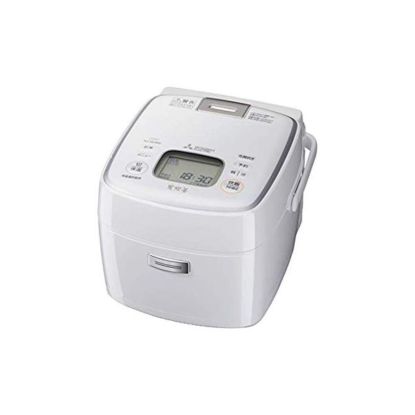三菱電機 IHジャー炊飯器 備長炭炭炊釜 3.5合炊き ピュアホワイト NJSE069W