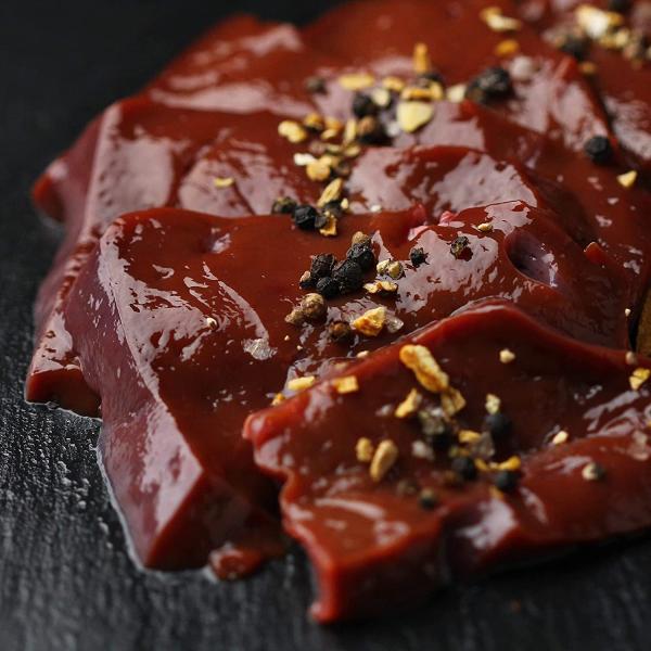 牛レバー（肝臓 ）1.6kg〜2.1Kg レバーパテ用 業務用牛レバー レバームース用 Beef liver organs Big cut