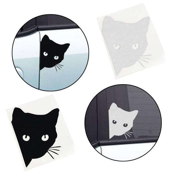 のぞき見 猫 シール デカール ステッカー テープ カッティングシート 車 おしゃれ ドレスアップ 傷隠し 送料無料 Cat Sticker 問屋 通販 Yahoo ショッピング