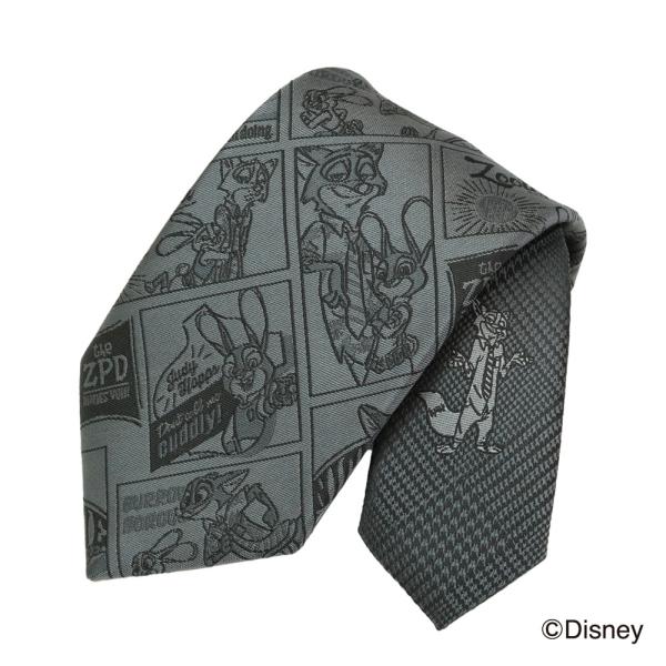 Disney（ディズニー） ネクタイ ズートピア ジュディ＆ニック柄