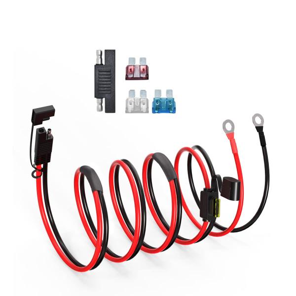 【並行輸入品】ELFCULB SAE バッテリーコネクタ 12AWG SAE   Oリング端子ハーネスケーブル SAE クイックコネクター延長ケ