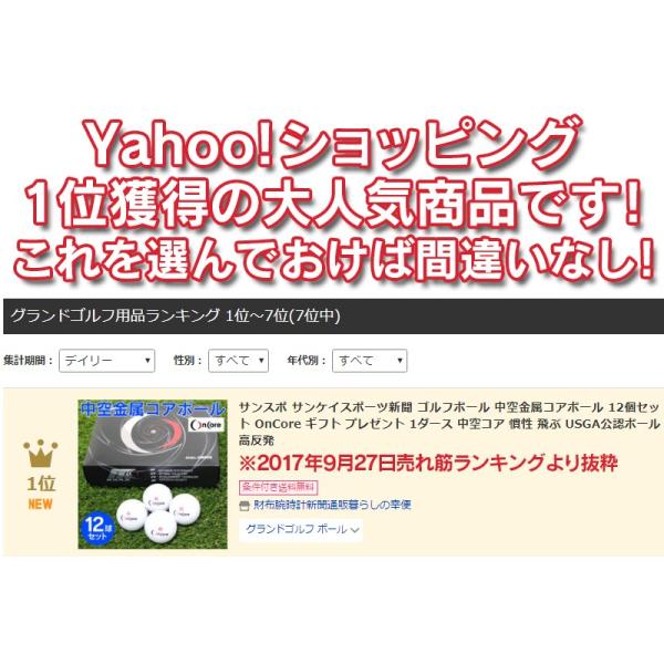 ゴルフボール 1ダース 飛ぶゴルフボール 新品 ゴルフ用品 公認球 白 ホワイト 中空金属コアボール 12個セット Oncore 中空コア 慣性 飛ぶ Usga公認ボール 高反発 Buyee Buyee 日本の通販商品 オークションの代理入札 代理購入