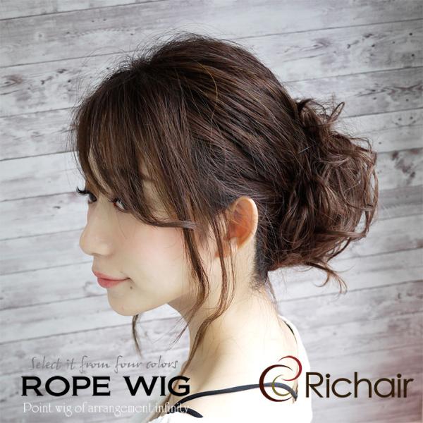 リーゼント風などアップスタイルなヘアースタイルが簡単に作れます。成人式・卒業式などの着物、浴衣などの和服や、ドレスなどにも合わせられます。まとめた地毛に巻き付けて装着するポイントウィッグです。サイズ⇒長さ：約75cm※サイズはメジャーによる...