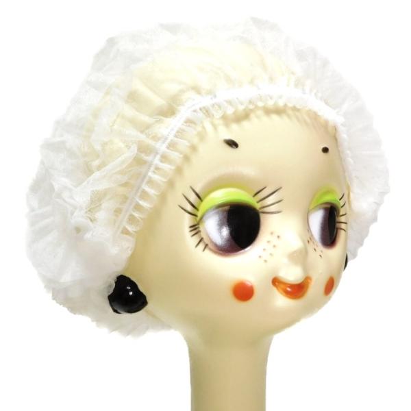 ■不織布ヘアキャップ（10枚入）長時間使用してもムレにくい快適なヘアキャップです。衛生的な使いきりタイプになりますので、脱毛時や調理時、就寝時の着用または帽子の下地としてもお使いいただけます。【カラー】ホワイト【素材】ポリプロピレン不織布、...