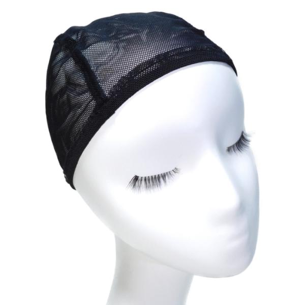 ■ウィッグ用メッシュキャップ通気性のよいメッシュ素材のウィツグ用インナーです。ウィッグピンとの相性もよく、着け毛用ベースキャップとしてもご使用いただけます。素材：伸縮性メッシュ　カラー：ブラックサイズ：頭囲約54~58cm　　　　横約25×...