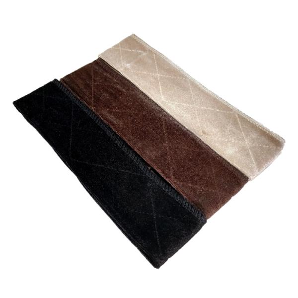 ■ウィッグ用グリップバンド（3色セット）廉価版☆ヘアバンドタイプのウィッグ固定用アイテム☆伸縮性と肌当たりもやさしいグリップバンドです。ベロアの起毛による抵抗・摩擦でウィッグを固定いたします。バンドのサイズ調整はマジックテープにより行えます...