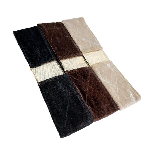 ■ウィッグ用グリップバンド・レース（3色セット）廉価版〜頭皮にやさしく 締め付けず しっかり固定〜レースウィッグ、フロントレースウィッグに最適な固定用バンドです。ベロアの起毛による抵抗・摩擦でウィッグを固定いたします。 お色はウィッグベース...