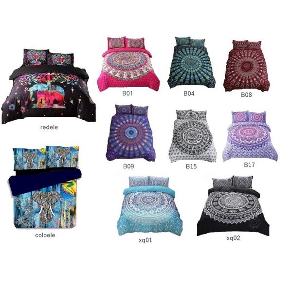 セミダブル ダブルサイズ3点セット ボヘミアン 柄 布団カバー 枕カバー セット ベッドカバー ダブル セミダブル インド 象 曼荼羅 幾何学 オシャレ Buyee Buyee Japanese Proxy Service Buy From Japan Bot Online