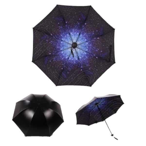 傘 折畳 おりたたみ傘 晴雨兼用 折りたたみ 軽量 宇宙 星空 大空 スカイ プリント 銀河 夜空 内側 外側 柄 折畳傘 折り畳み オシャレ 柄 傘 折りたたみ傘 日傘 Buyee Buyee Japanese Proxy Service Buy From Japan