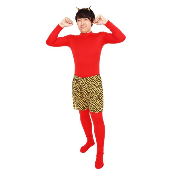 青鬼 赤鬼 衣装 赤鬼青鬼 お面 コスプレ 節分衣装   角付き鬼パンツセット 節分衣装 コスプレ 青鬼 豆まき 恵