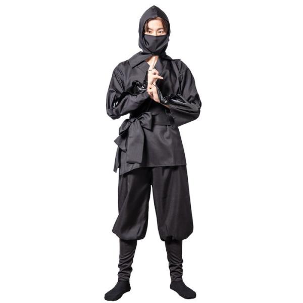 MENコス 黒忍者 コスプレ コスチューム メンズ なりきり 衣装