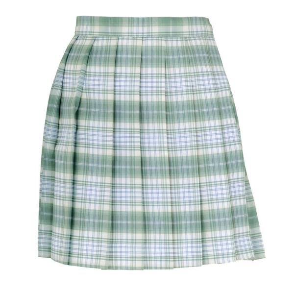 TE-22 スカート ホワイト ライトグリーン M 制服 TeensEver スクール かわいい制服 コスプレ コスチュ