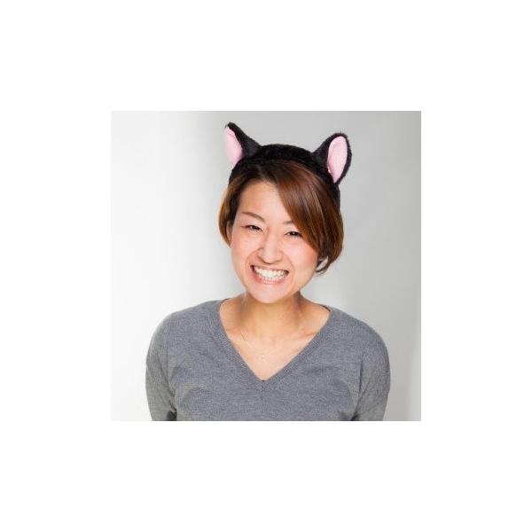 animalカチューシャ クロねこ アニマル カチューシャ ネコミミ
