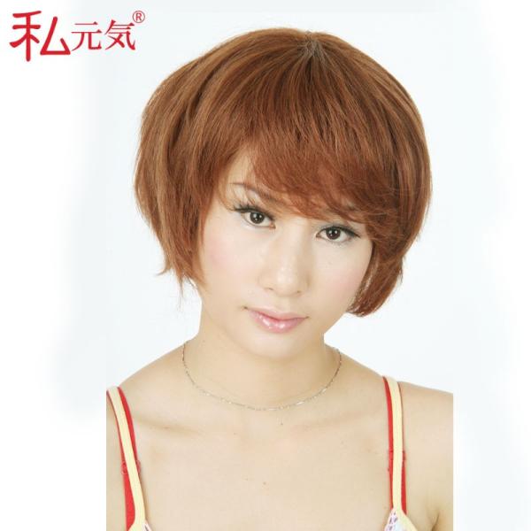 私元気 グレー ショートウィッグ 公式】私元気ウィッグ専門店 | 人毛ミックス ウィッグ ショート