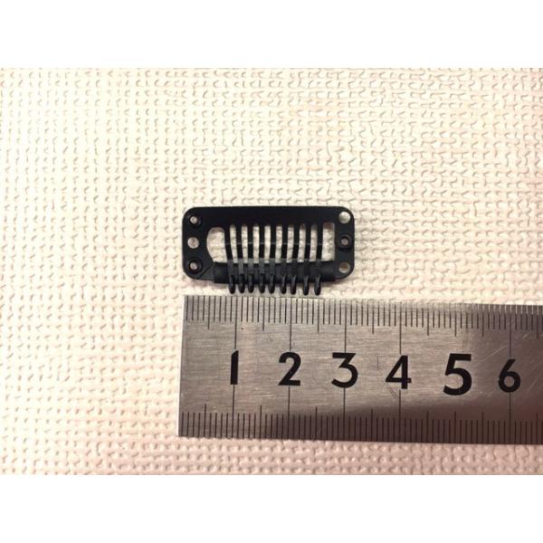 かつら ウィッグ カツラ  ストッパーピン9本爪タイプ ブラック