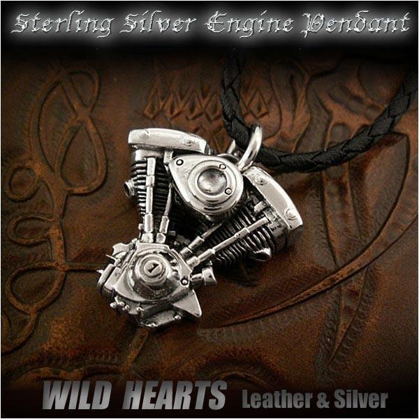 シルバー925 ハーレーダビッドソン Vツイン ショベルヘッド エンジン