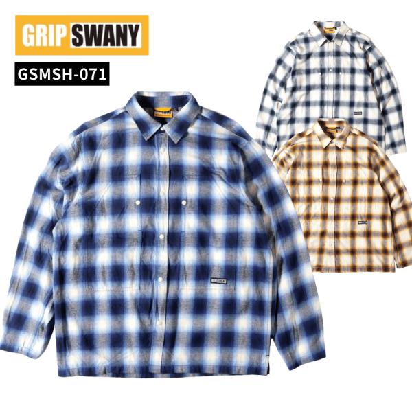 GRIP SWANY（グリップスワニー） ブラッシュドチェックシャツ GSMSH