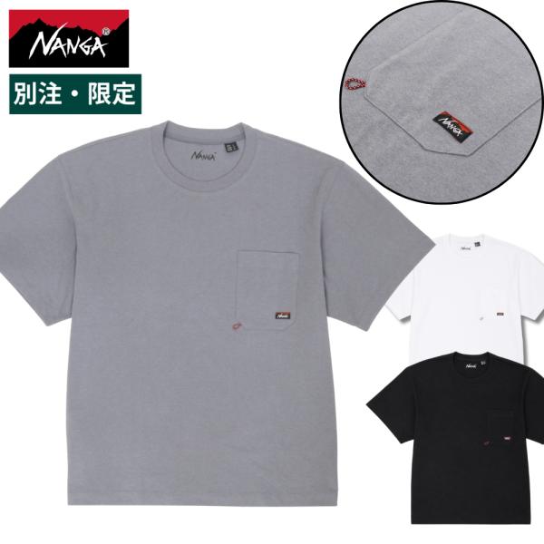 ナンガ Tシャツ NANGA WILD-1別注 エコハイブリッドポケットT QNAME 半袖 トップス メンズ NW2411-1G513 リサイクル素材 キャンプ アウトドア フェス 普段着