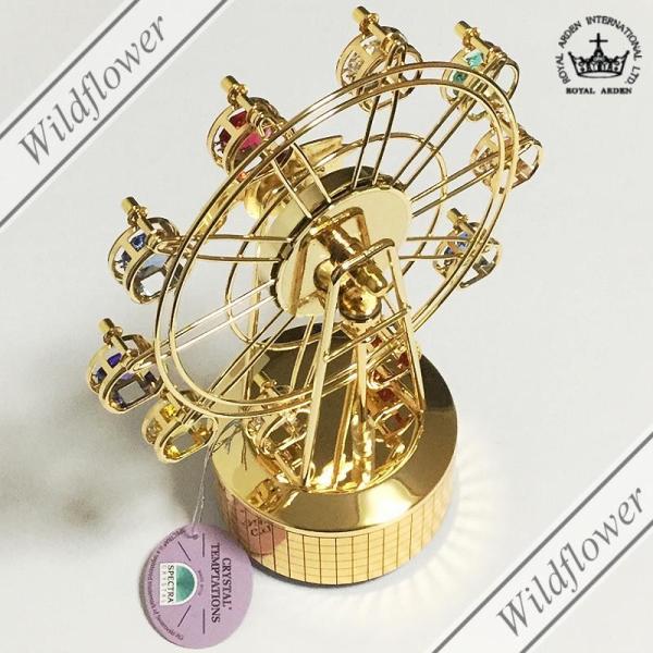 スワロフスキー オルゴール オブジェ 観覧車 オーナメント ゴールド ロイヤルアーデン Swarovski クリスタル 薔薇雑貨 かわいい雑貨のワイルドフラワー Buyee 日本代购平台 产品购物网站大全 Buyee一站式代购 Bot Online