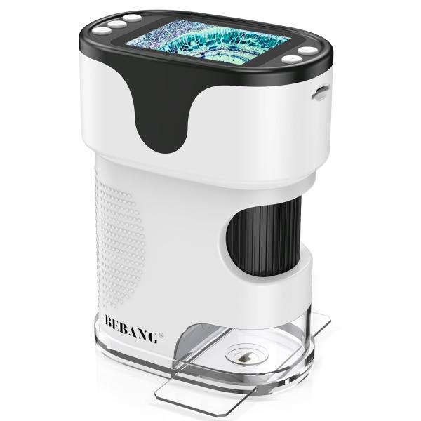 【商品概要】最大1000倍の拡大倍率：BEBANG顕微鏡は100倍から1000倍までの5段階ズーム機能を搭載しており、小さな昆虫や植物から、コインや布地などの日常的な物体まで、さまざまな標本を詳細に観察できます。ポータブルポケット顕微鏡：こ...