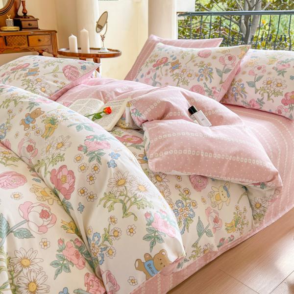 布団カバー3点セット シングル 棉 可愛い シーツカバー 寝具セット 枕