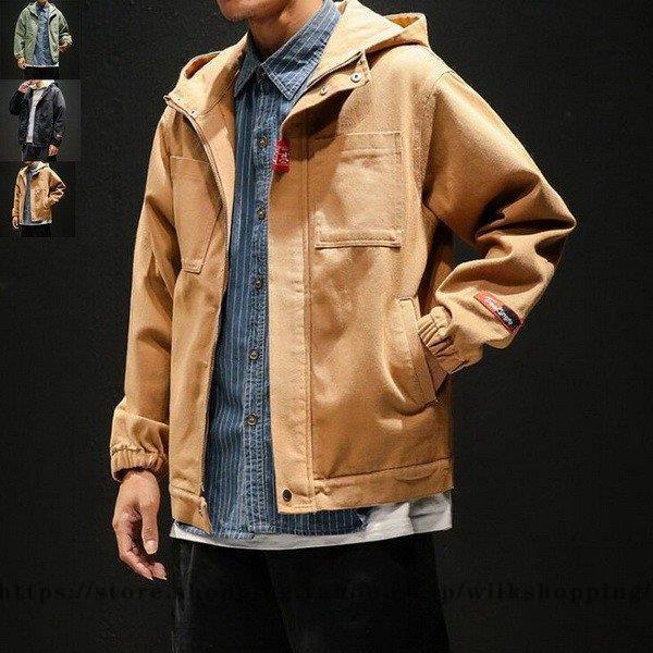 メンズ ジャケットチェスターコート ブルゾン大きいサイズパーカー カジュアルパーカーフード付き 無地 オシャレ3色 Kk0910 Cc563 Wilk Shopping 通販 Yahoo ショッピング